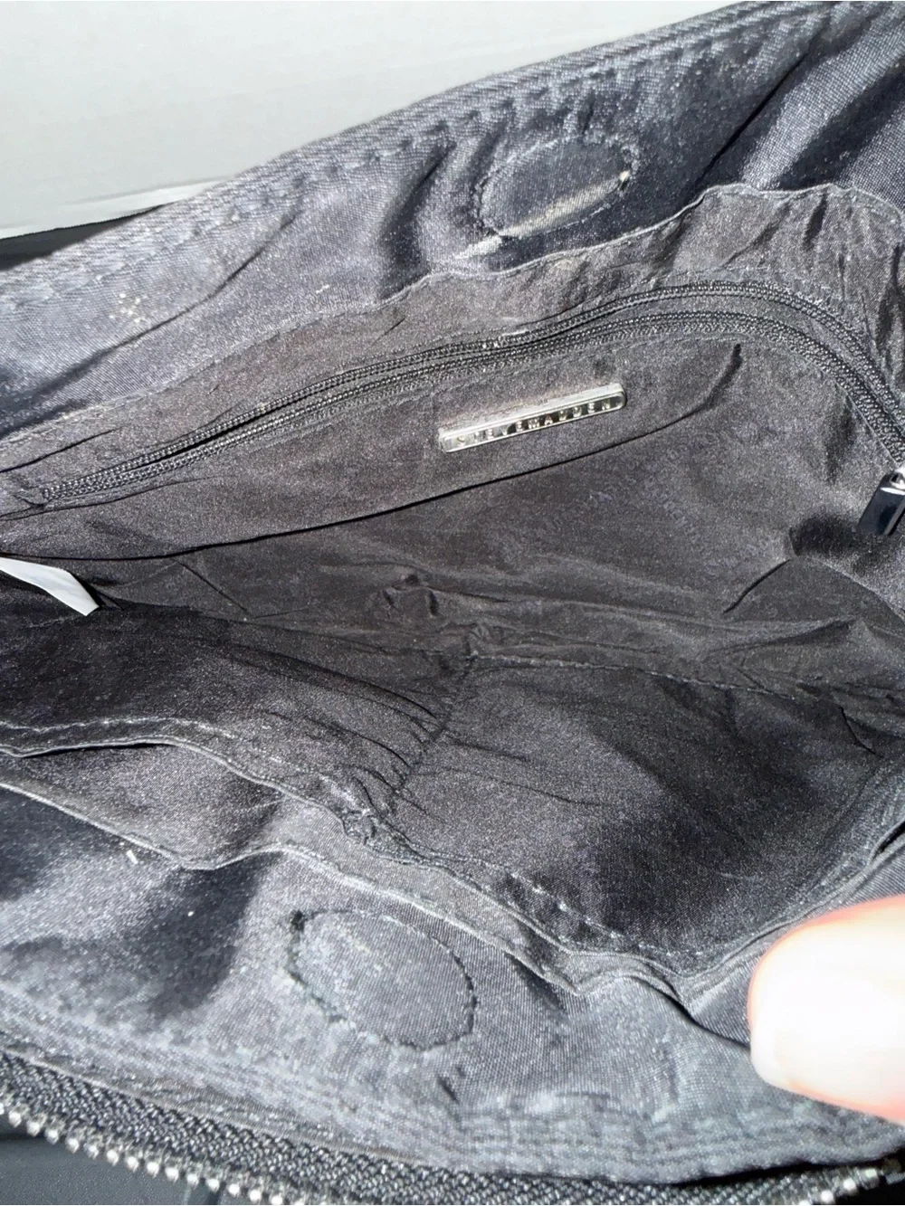 Steve Madden Black Quilted Crossbody Purse